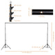 TheDisplayOutlet 8x10 ft Adjustable Metal Photo Backdrop Stand Image