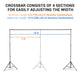 7x10 ft Adjustable Metal Photo Backdrop Stand