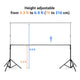 7x10 ft Adjustable Metal Photo Backdrop Stand