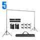 TheDisplayOutlet 7x10 ft Adjustable Metal Photo Backdrop Stand, 5ct/pack Image
