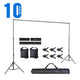 TheDisplayOutlet 7x10 ft Adjustable Metal Photo Backdrop Stand, 10ct/pack Image
