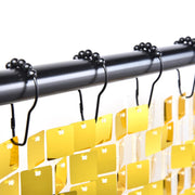 Set of (12) Stainless Steel Curtain Hooks