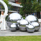 TheDisplayOutlet Giant Inflatable Mirror Ball Shinny Balls with Electric Pump, Silver Image