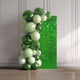 TheDisplayOutlet Square Shimmer Wall Decorative Signs Tradeshow Backdrop, Green - 12ct/pk Image
