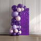 TheDisplayOutlet Square Shimmer Wall Decorative Signs Tradeshow Backdrop, Purple - 12ct/pk Image