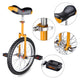 TheDisplayOutlet 18 inch Unicycle Kids Unicycle, Yellow Image