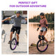 TheDisplayOutlet 20" Mountain Unicycle One Wheel Bike for Adult Teens Purple Rim Image