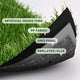 TheDisplayOutlet Artificial Gym Turf for Sled Workouts & Agility (13/16"H Pile) Image