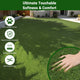 TheDisplayOutlet Artificial Turf Multi-Tone Blend with Tan Thatch 1.38" Pile Image