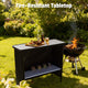 TheDisplayOutlet Portable Folding Bar Counter Table with Storage Image