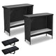 TheDisplayOutlet Portable Folding Bar Counter Table with Storage, Classic 78in Image