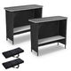 TheDisplayOutlet Portable Folding Bar Counter Table with Storage, Glitter 78in Image