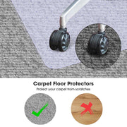 36" x 48" Studded Chair Mat for Low Pile Carpet with Lip - 1/8" Thick