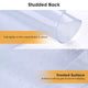 36" x 48" Studded Chair Mat for Low Pile Carpet with Lip - 1/8" Thick
