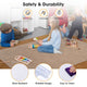 60" x 46" Studded Chair Mat for Low Pile Carpet - 1/8" Thick
