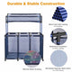 TheDisplayOutlet Pool Storage Bin Mesh Basket Nooddle Holder 50x30x61 Blue Image