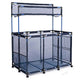 TheDisplayOutlet Pool Storage Bin Mesh Basket for Float, Raft, Noodle, 210 Gal+2nd Tier Blue Image