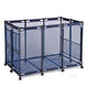 TheDisplayOutlet XL Large Pool Float Storage Bin Mesh Rolling 48x30x34, Blue Image