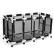 TheDisplayOutlet Heavy Duty Pool Storage Bin Mesh Basket(PVC), 274 Gal Black Image