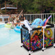 48in. Pool Storage Bin Mesh Basket Heavy Duty Frame