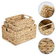 Wicker Fruit Food Storage Baskets with Handle Set(3)
