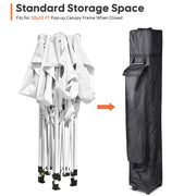 TheDisplayOutlet InstaHibit 10x10 Canopy Rolling Storage Bag w/ Handles 11x11x63" Image