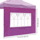 TheDisplayOutlet 1pc Sidewall w/ Window for Pop Up Canopy Image