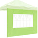 TheDisplayOutlet 1pc Sidewall w/ Window for Pop Up Canopy, Green Glow Image