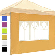 1080D Sidewall w/ Window for Pop Up Canopy 10'Lx7'H