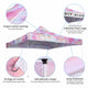 TheDisplayOutlet 10x10 Canopy Replacement Top Tie-dyed Pink 9'7"x9'7" Image