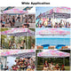 TheDisplayOutlet 10x10 Canopy Replacement Top Tie-dyed Pink 9'7"x9'7" Image