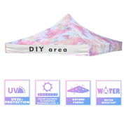 10x10 Canopy Replacement Top Tie-dyed Pink