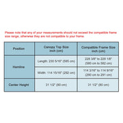 10x20 Canopy Replacement Top Tie-dyed Pink