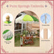 Patio Umbrella Wooden Tilt 6ft 8-Rib Palm Springs