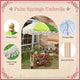TheDisplayOutlet Patio Umbrella Wooden Tilt 6ft 8-Rib Palm Springs Image