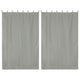 TheDisplayOutlet 2ct/Pack Tab Top Curtain Panel for Porch, Doors 54x96, Gray Image