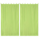 TheDisplayOutlet Tab Top Curtain Panel for Porch, Pergola 54x108 2ct/Pack,Green Glow Image