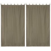Tab Top Curtain Panel for Porch, Pergola 54x108 2ct/Pack