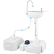 TheDisplayOutlet Foot Pump Hand Wash Station with Waste Tank 4.5gal+6.3gal Image