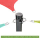 TheDisplayOutlet Poles for Shade Sails (Post, Base & D-Ring Clamp) Image