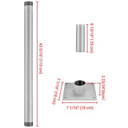 Poles for Shade Sails (Post, Base, Extension & D-Ring Clamp)