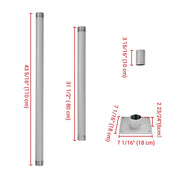 Poles for Shade Sails (Post, Base, Extension & D-Ring Clamp)