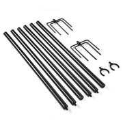 10ft Aluminum Pole for Outdoor String Lights Shade Planters 2ct/pk