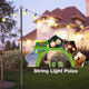 10ft Aluminum Pole for Outdoor String Lights Shade Planters 2ct/pk