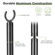 10ft Aluminum Pole for Outdoor String Lights Shade Planters 2ct/pk