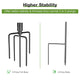 10ft Aluminum Pole for Outdoor String Lights Shade Planters 2ct/pk
