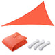 TheDisplayOutlet Triangle Sun Shade Patio Shade Sail Deck Shade 20x20x20, Cherry Tomato Image