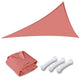 TheDisplayOutlet Triangle Sun Shade Patio Shade Sail Deck Shade 11x11x11, Dark Red Image