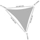 TheDisplayOutlet Triangle Sun Shade Patio Shade Sail Deck Shade 11x11x11 Image
