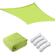 TheDisplayOutlet Square Sun Sail Patio Deck Shade Sail 18x18, Lime Image